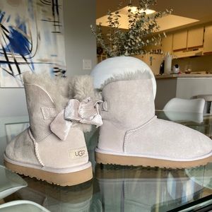 UGG Women's Mini Bailey Boots w/ Bow Detail
